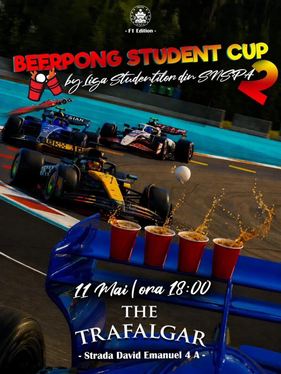 Afișul Beerpong Student Cup 2, 11 mai, The Trafalgar